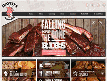 Tablet Screenshot of davidsbbq.com